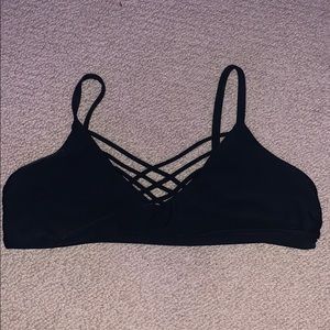 black bikini top